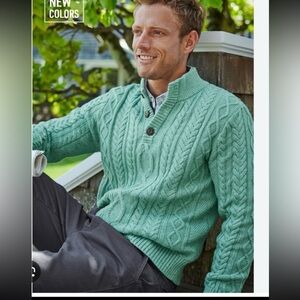 L.L. Bean Men's Bean's Heritage Soft Cotton Fisherman Sweater
Size Large Tall